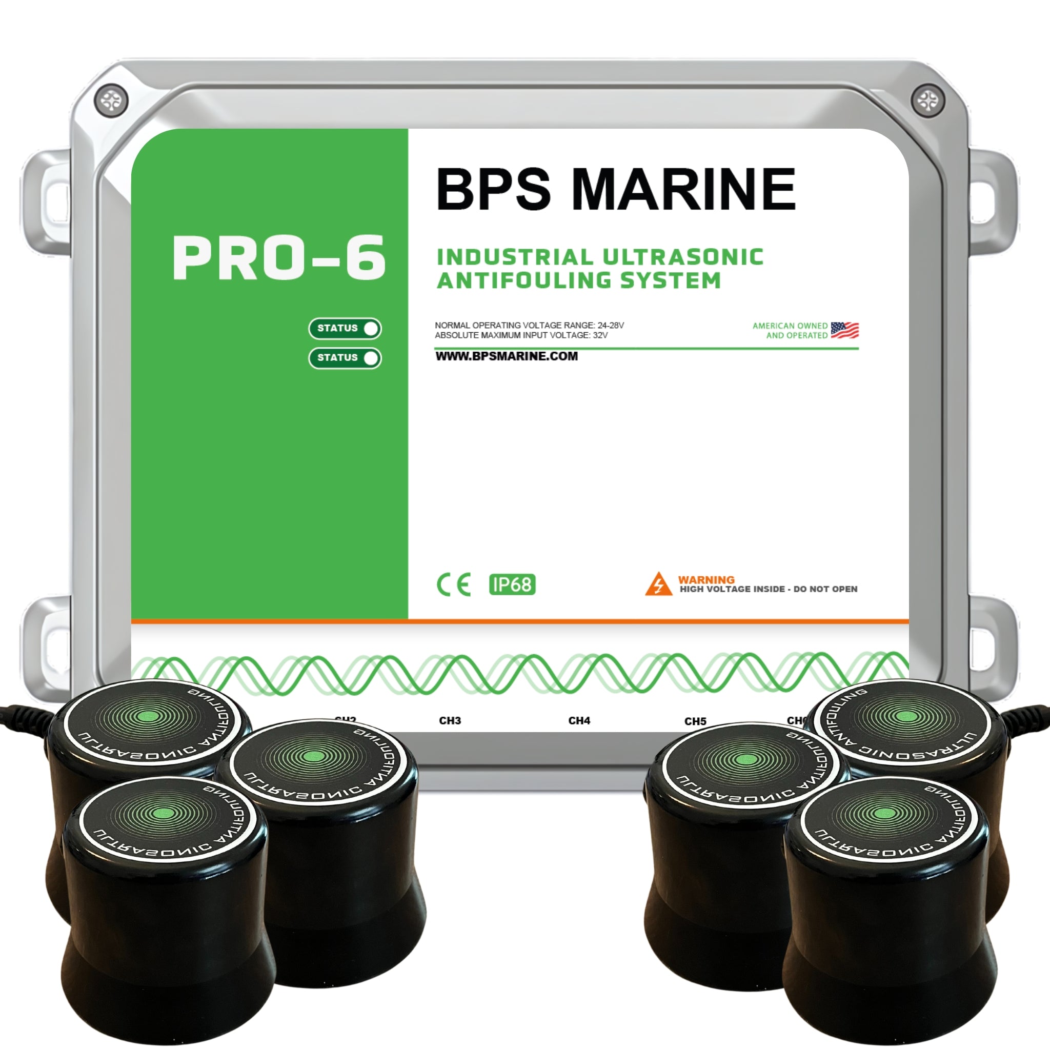 PRO-6 ultrasoon antifouling systeem